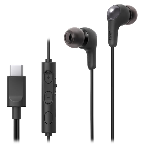 HA-FR9UC-B USB-C™ WIRED IN-EAR HEADPHONES - OLIVE BLACK