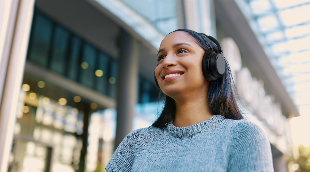 CASQUE SANS FIL À RÉDUCTION ACTIVE DU BRUIT AUTOUR D'OREILLE HA-S91N 