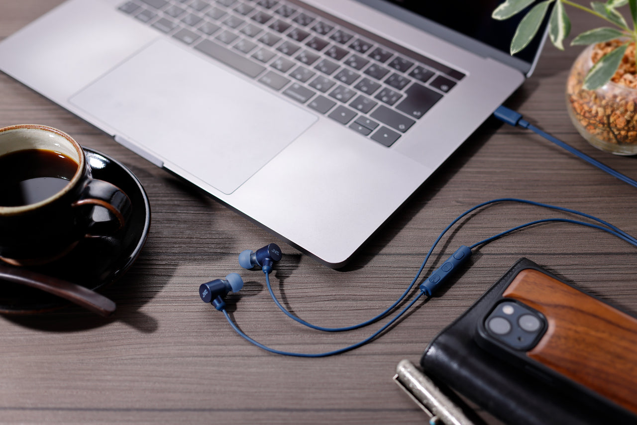 HA-FR29UC-A USB-C™ WIRED BUD TYPE HEADPHONES - BLUE