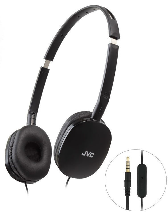 HA-S160M-B FLATS WIRED ON-EAR HEADPHONES - BLACK