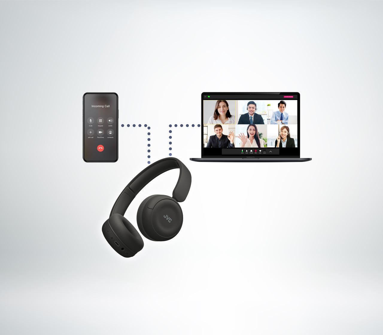 HA-S59W-B ON-EAR WIRELESS HEADPHONES - MATTE BLACK