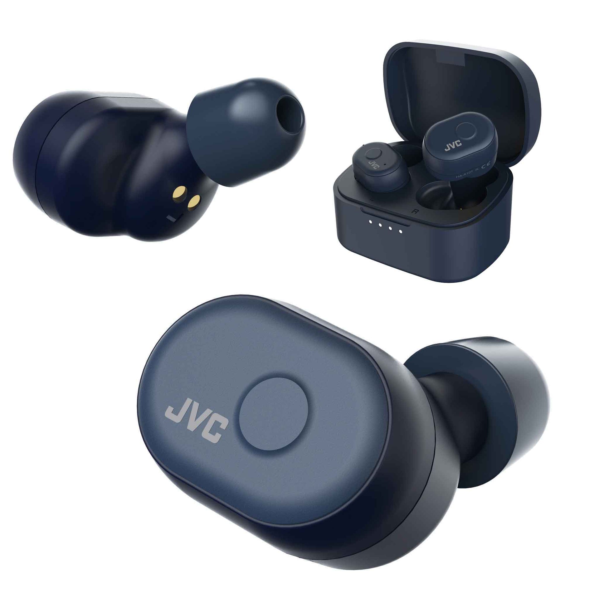 HA-A10T Blue memory foam true wireless earbuds & case